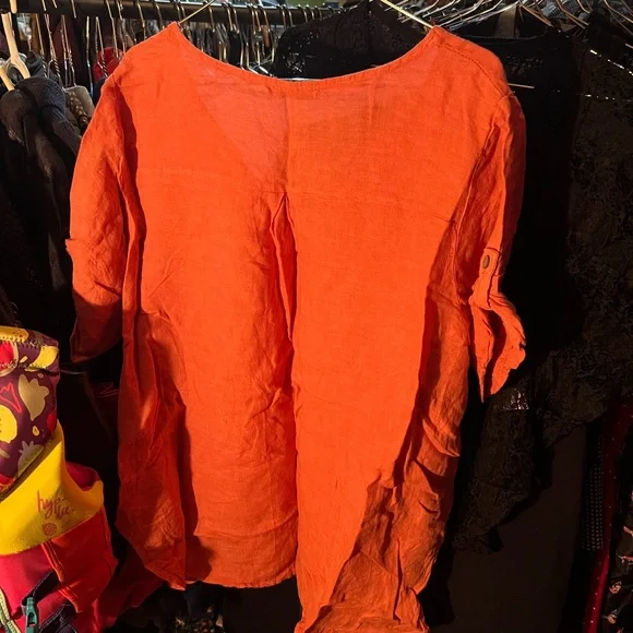 Women's peach pink Top civico Italy XL - Picture 2 of 4